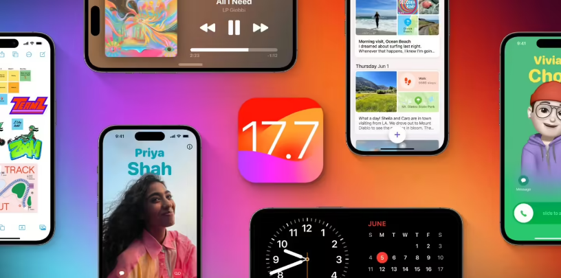 正宁苹果手机维修分享苹果 iOS / iPadOS 17.7.1 正式版推送 